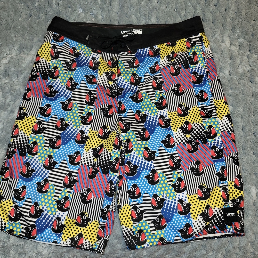 Vans Swim Trunks Discovery Shark Week 🦈 Sz 30/20 - Picture 1 of 8